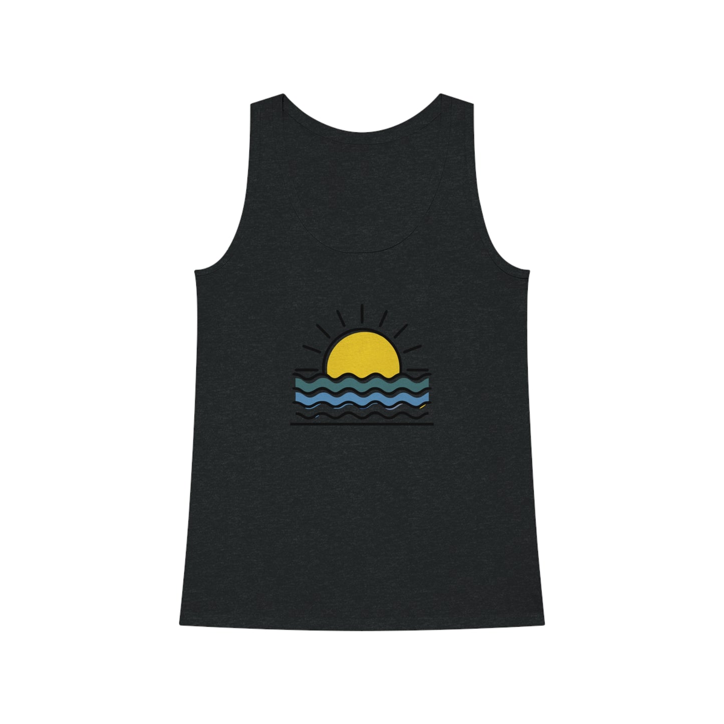 High-quality Packaging for Sunset Over the Atlantic Tank Top, ideal for gifting.