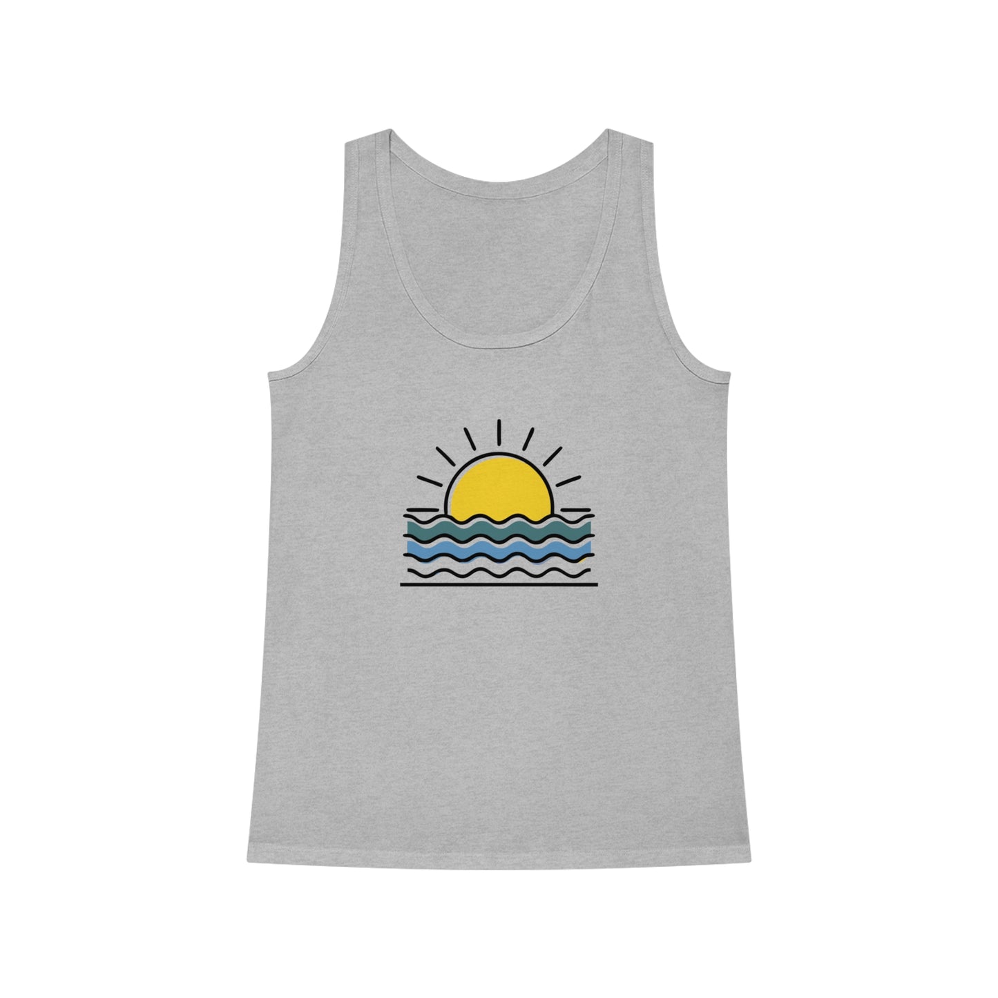 Lightweight Sunset Over the Atlantic Tank Top, perfect for travel and adventure.