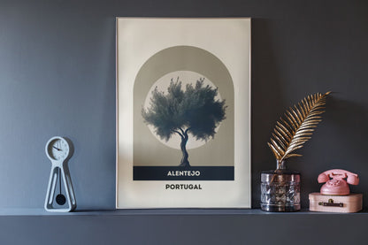 Alentejo Olive Tree Fields Print Poster - Atlantic Wave