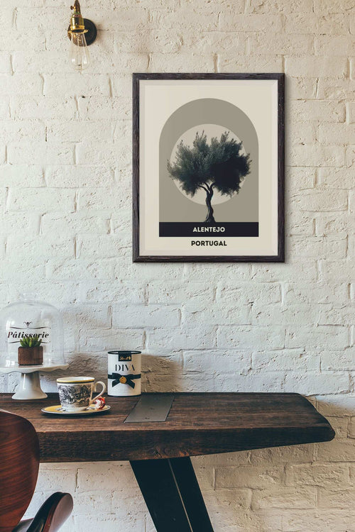Alentejo Olive Tree Fields Print Poster - Atlantic Wave