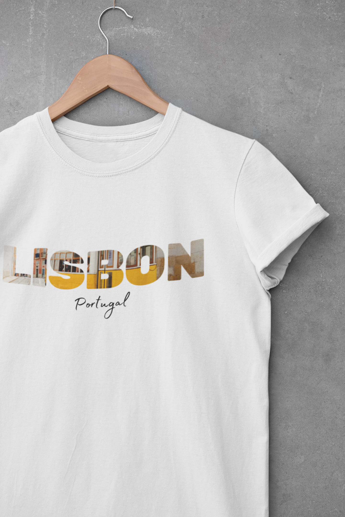 🌟Lisbon Pastel Nata, Azulejos, Torre de Belem und Electrico T-Shirt