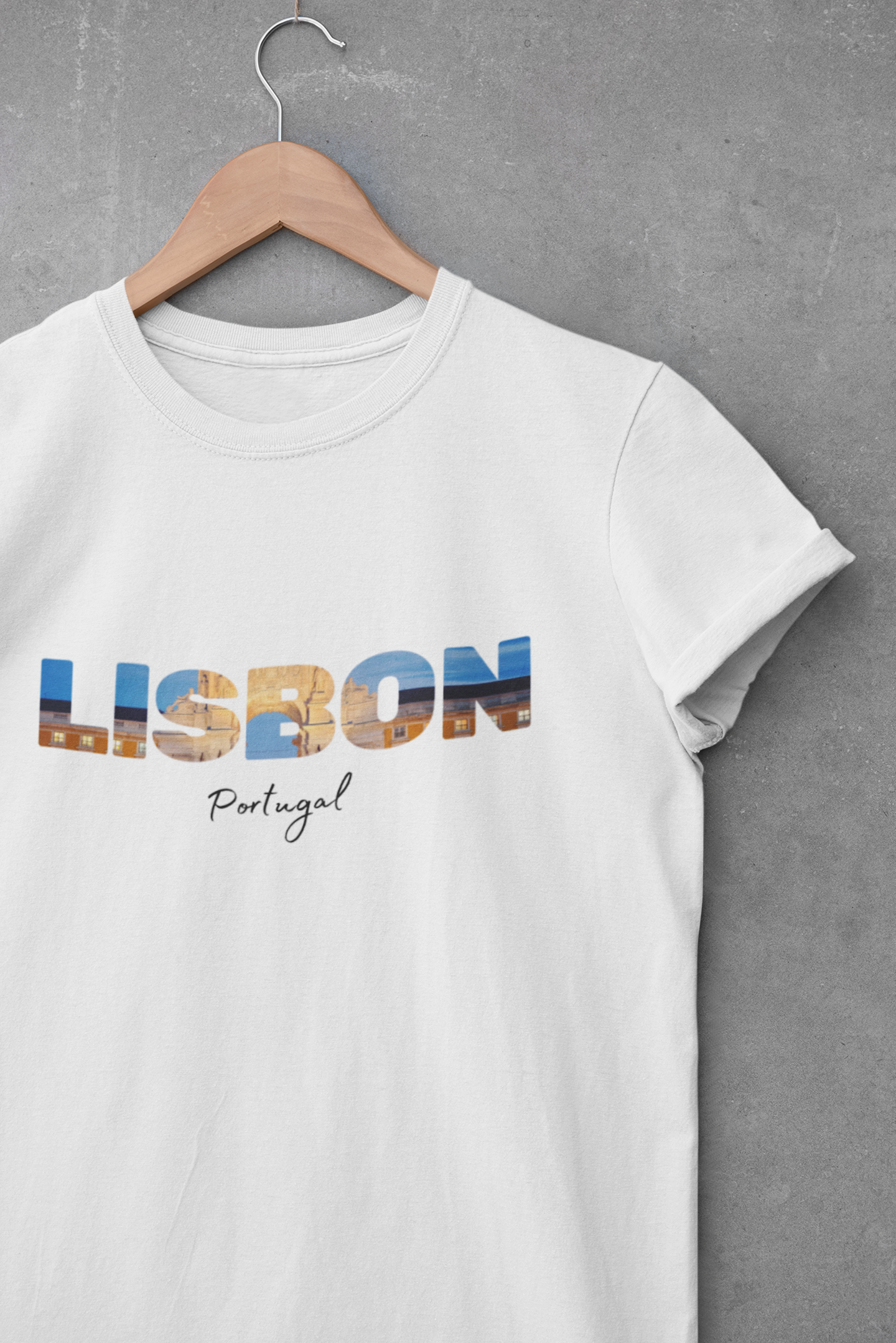 🌟Lisbon Pastel Nata, Azulejos, Torre de Belem und Electrico T-Shirt