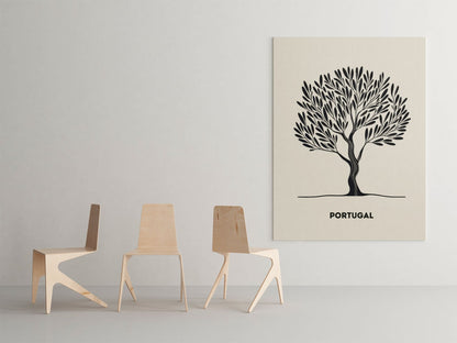 Minimalist Olive Tree Poster - Atlantic Wave