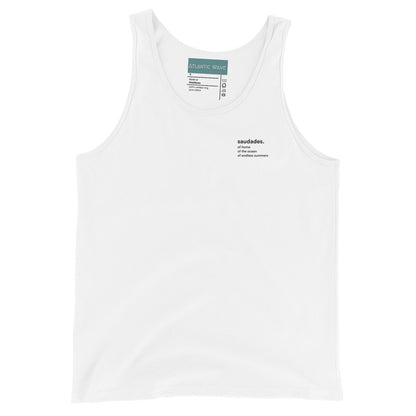 Surf-style men’s tank top with coastal feel