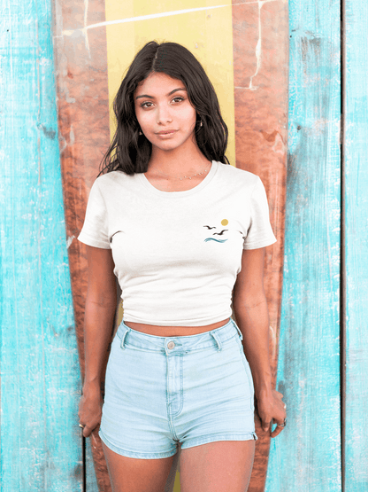 Gaivota - Minimal Unisex T-Shirt - Atlantic Wave