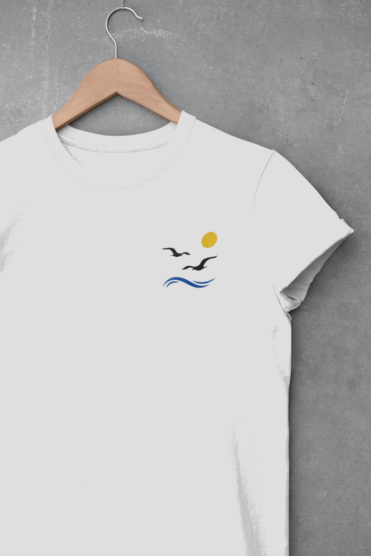 Gaivota - Minimal Unisex T-Shirt - Atlantic Wave