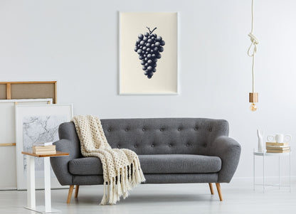 Wine Grapes Minimalist Poster - Atlantic Wave