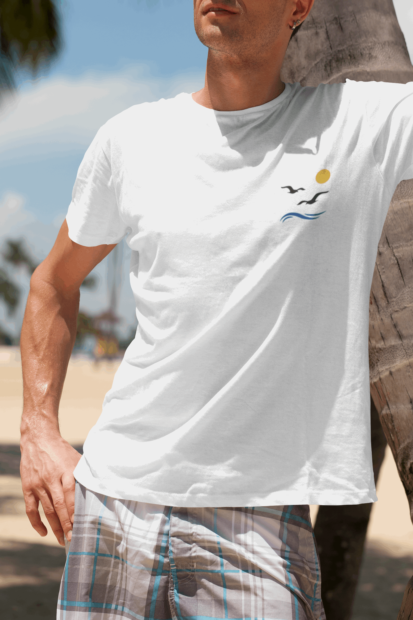 Gaivota - Minimal Unisex T-Shirt - Atlantic Wave