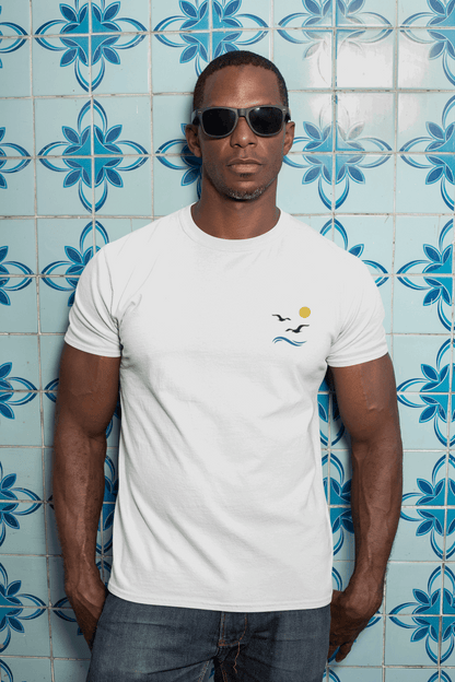 Gaivota - Minimal Unisex T-Shirt - Atlantic Wave