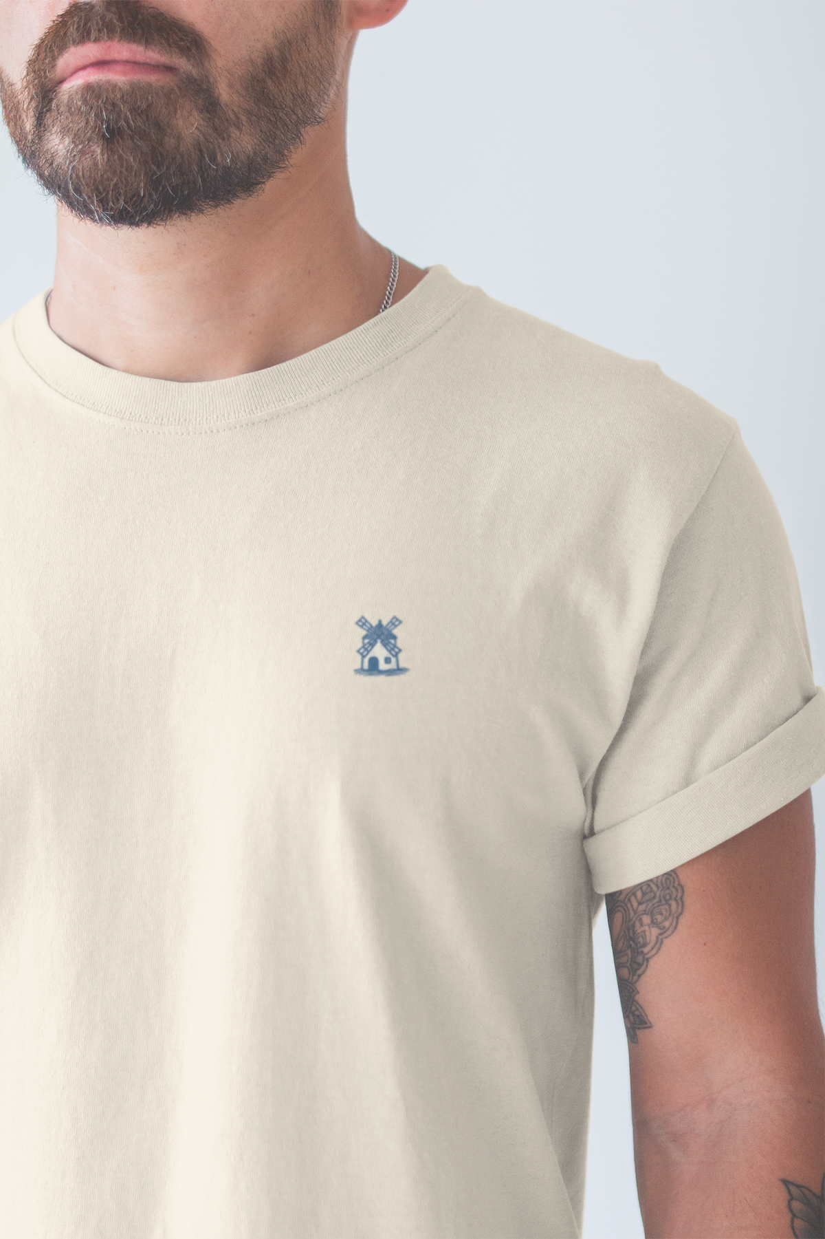 Sustainable shirt inspired by Portugal’s rural windmills.