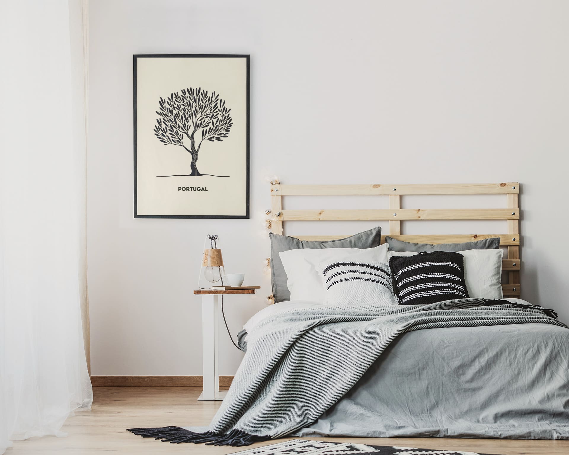 Minimalist Olive Tree Poster - Atlantic Wave