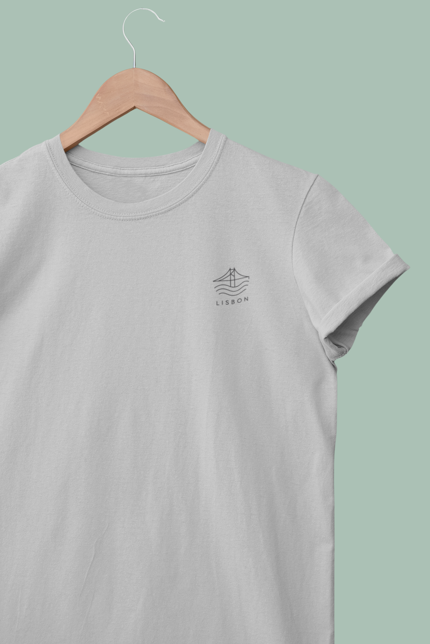 Atlantic Wave Lisbon logo printed t-shirt.