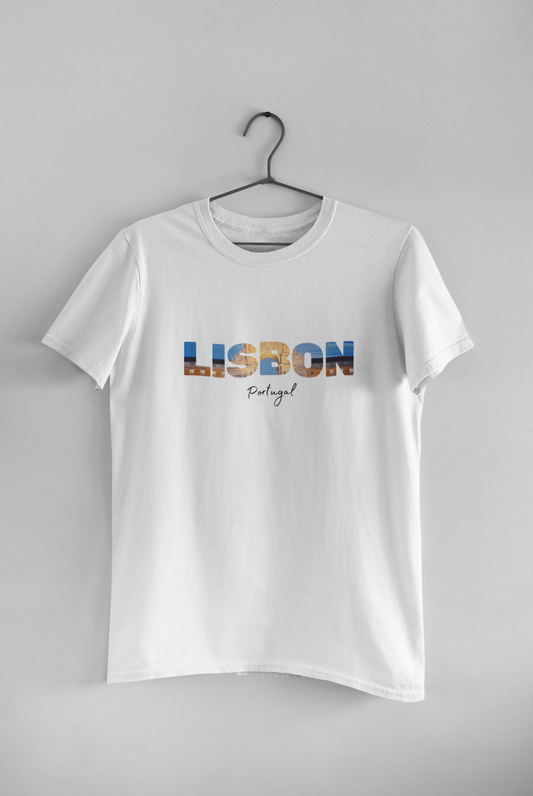 🌟Lisbon Pastel Nata, Azulejos, Torre de Belem and Electrico Tshirt