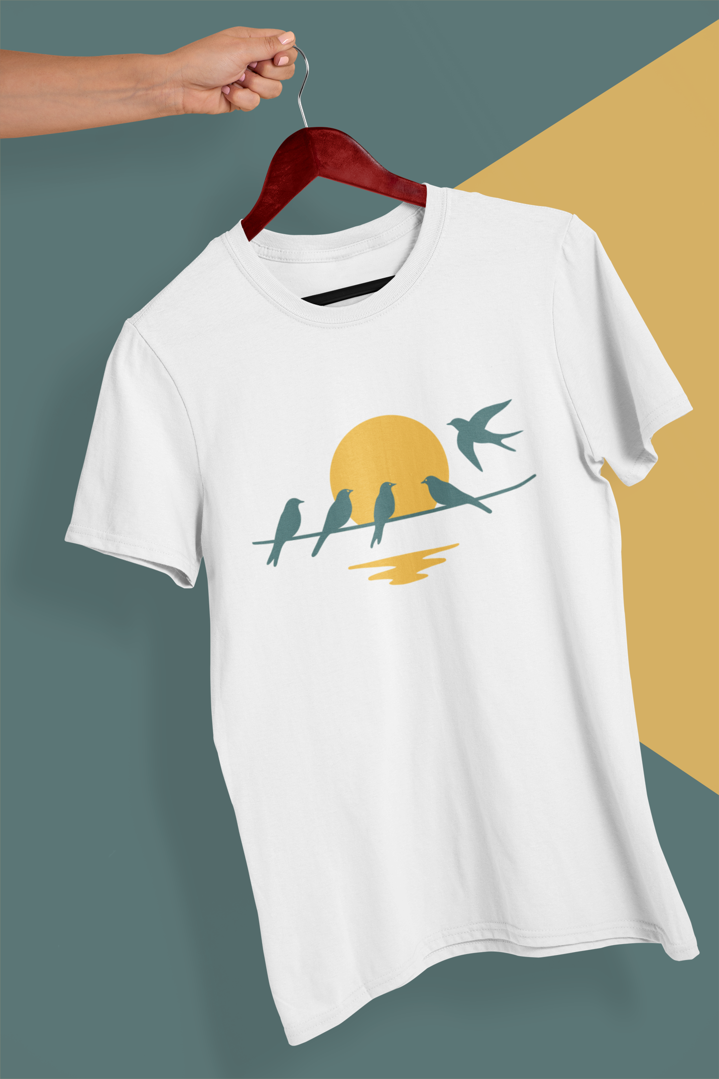 Eco-conscious shirt with cultural Portuguese theme.