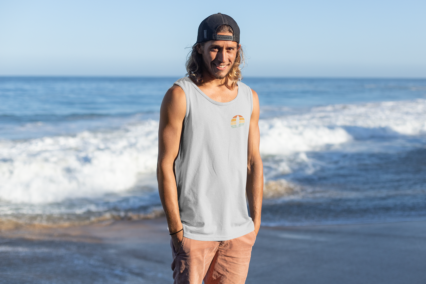 🏄Nazare Surf Minimal - Vintage Unisex Bio Tank Top