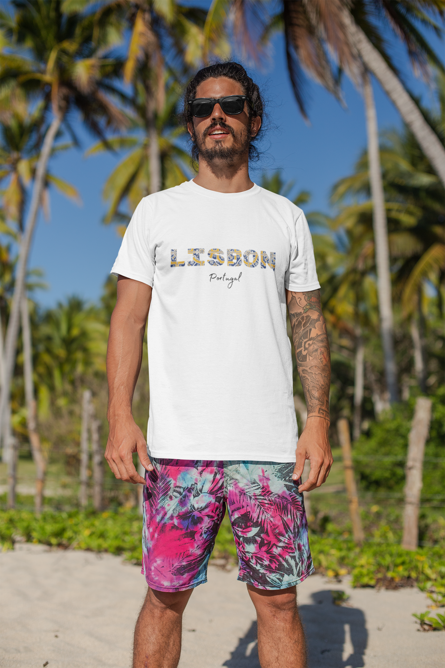 🌟Lisbon Pastel Nata, Azulejos, Torre de Belem und Electrico T-Shirt