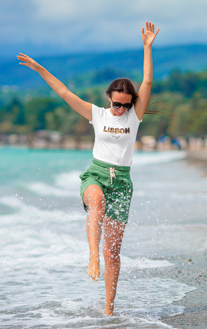 🌟Lisbon Pastel Nata, Azulejos, Torre de Belem und Electrico T-Shirt