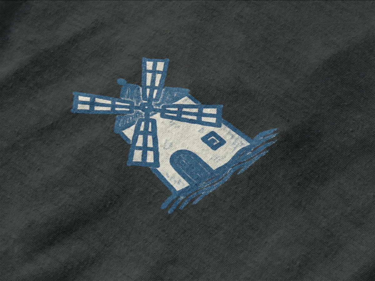 Clean and modern Portugal windmill shirt.